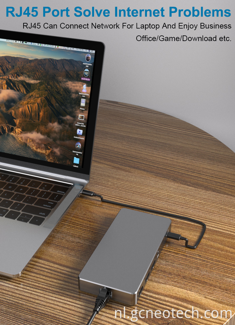 Thunderbolt Dock with Thunderbolt 4 cable